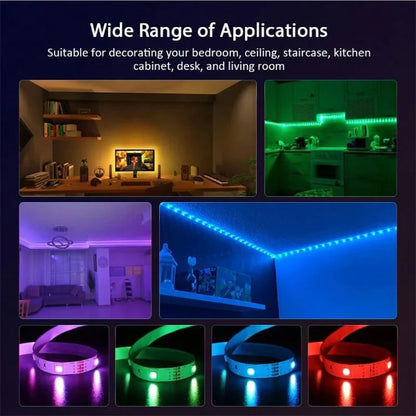 WIFI RGB LED Strip Light 5050 Bluetooth APP Control Led Flexible Diode Decoration For Festival Party TV Desk Bedroom